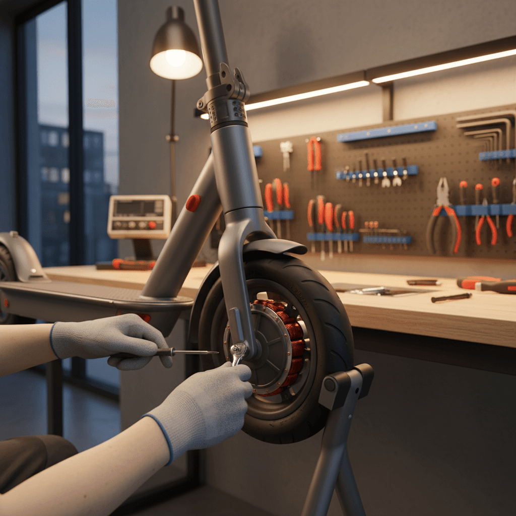 Огляд деталей електросамоката перед ремонтом