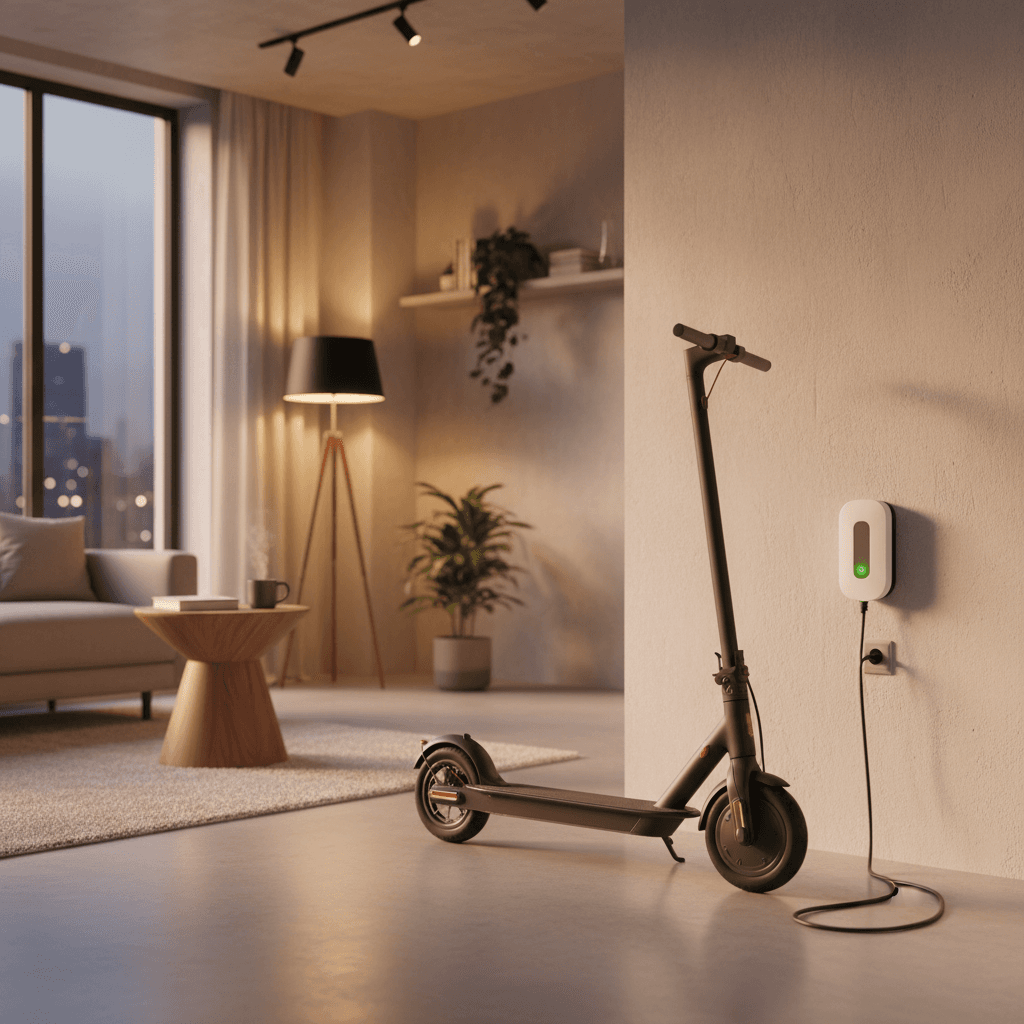 Заряджання електросамоката від мережі